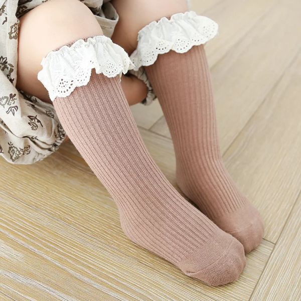 Calcetines para niños Niños Bebés Niñas Calentadores de piernas Calcetines hasta la rodilla Calcetines lindos de algodón Ropa de primavera para niños Calcetines de dibujos animados para niños pequeños unisex 231025