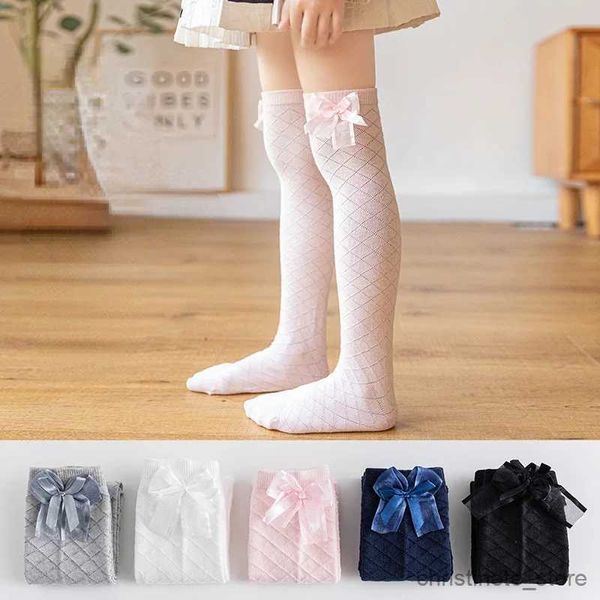 Calcetines para niños Medias para niños Primavera/Verano Calcetines finos de media altura para bebés Medias hasta la rodilla de longitud media para niñas