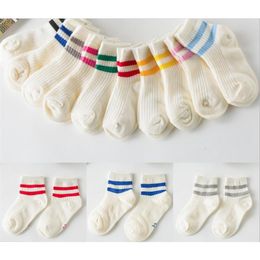 Kinderen sokken katoenen jongen's meisje mooie gestreepte stijl All-match baby kinderen sok 1- == partij verkoop direct LJ201019