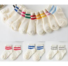 Chaussettes en coton pour enfants, joli style rayé, pour garçons et filles, Allmatch, chaussettes pour enfants, 1 lot, direct LJ2009187612839