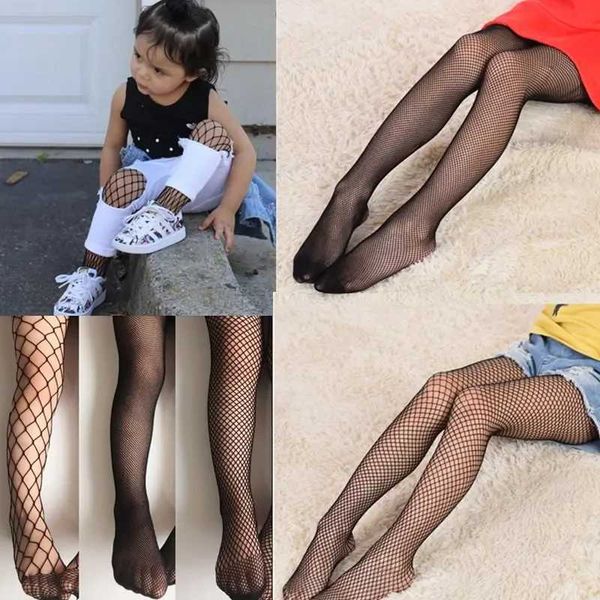 Chaussures pour enfants Girl Fishnet Collants enfants Collants de poisson de mode Enfants Enfants Net Net Grid Pantyhose Stockage Sarfers Baby Girls Mesh Stockings Y240528
