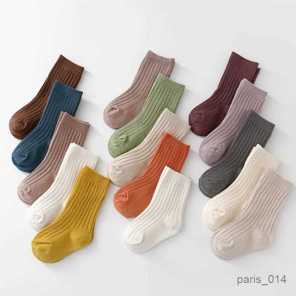 Chaussettes pour enfants ladka 5 paires / lot bébé filles chaussettes garçons coton chaussettes pour enfants doux chaussettes de style coréen pour filles garçons printemps automne 0 à 5 ans