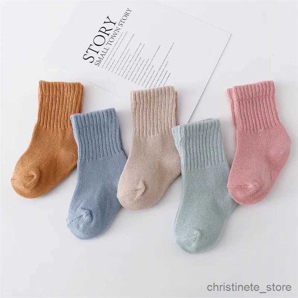 Chaussettes pour enfants ladka 6 paires/ensemble 0-12 mois nouveau-né bébé garçon fille chaussette coton solide doux chaussettes pour bébé pour filles garçons printemps automne Style coréen R231204