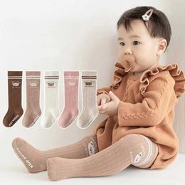 Kinder sokken lange babysokken nieuwe winter kinderen zachte elastische warme sokken katoen meisje baby schattige cartoon zonder been sokken 0-5y d240513