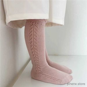 Chaussettes pour enfants Nouvelle mode enfants chaussettes hautes bébé garçons filles coton maille respirant chaussettes douces enfants chaussettes longues costume pour 0-8 ans