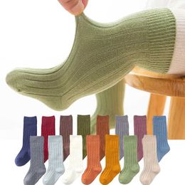 Kinder sokken nieuwe sokken voor kinderen jongens en meisjes lange mouwen lange mouwen lange tube sokken meisjes laarzen sokken kinderen poot warmte baby casual socksl2405