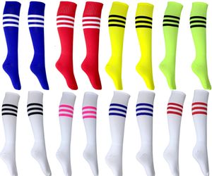 Enfants Chaussettes Football 6 Paires pour Garçons Fille Hommes Femmes Jeunesse Genou Haute Athlétique Sport Football Gym École Équipe Bas Gratuit 230711