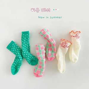 Calcetines para niños calcetines de primavera y verano calcetines de malla para niños calcetines para niños y niñas calcetines calcetines 3 pares/bolsa D240513