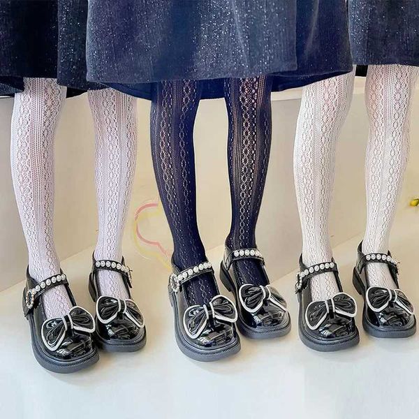 Chaussettes pour enfants printemps d'été mince bébé collants pour enfants dance de danse tas de bouche enfants enfants collants uniformes