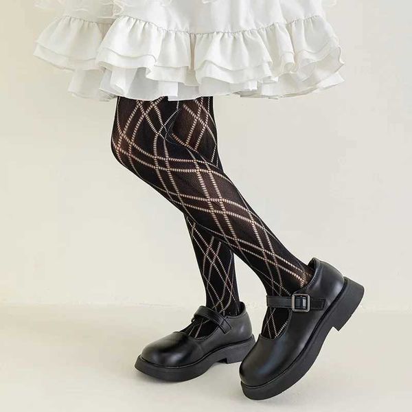 Chaussettes pour enfants minces respirants collants pour bébé fille enfants danse de casse de bas de gamme