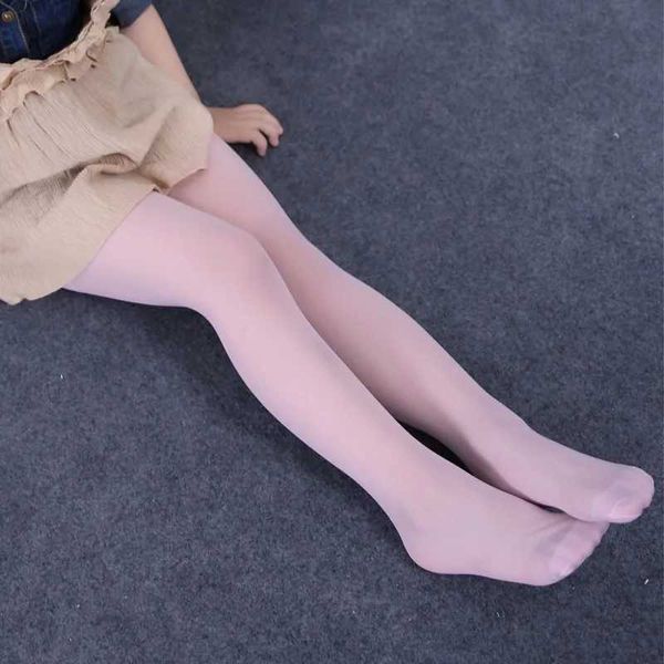 Chaussettes pour enfants minces massifs de chair noir blanc collants d'été pour enfants