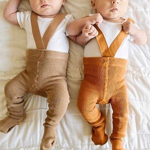 Kindersokken Groothandel Babys Katoenen Jarretel Panty Baby's Baby Meisjes Jongens Schattig Effen Kleur Hoge Taille Bandage Overall Legging Panty's 230828