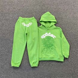 Sp5der 555555-hoodie voor kinderen, jongens, meisjes, hoge kwaliteit, spinnenwebprint, sweatshirt, fleece met letterprint, Super Dalian-hoodie 257