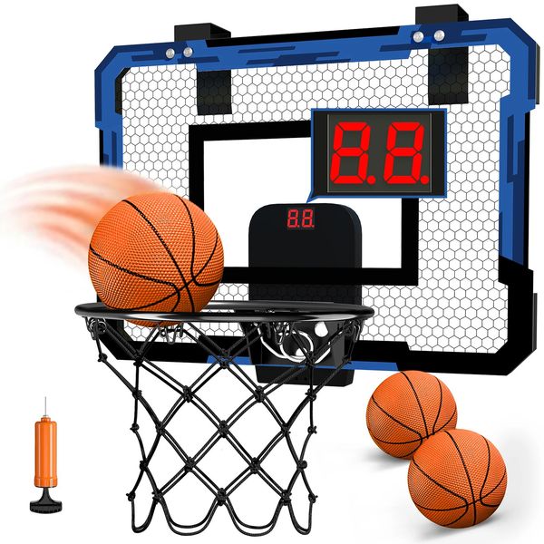 Jouets de sport pour enfants, ballons de basket-ball, jouets pour garçons et filles de 3 ans, type mural, panier de basket-ball pliable, jeux d'extérieur et d'intérieur 240129