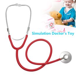 Estetoscopio para niños, herramienta de juguete, simulación de juguetes para médicos, juegos familiares para padres e hijos, estetoscopios de plástico de imitación, accesorios 1119