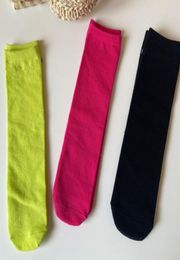 Chaussettes de sport droites pour enfants enfants039s peignés coton doux et respirant tube moyen parent-enfant mode bonneterie couleur bonbon pour G6762030