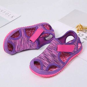 Enfants d'été bébé garçon non glissé extérieur sneaker bonbon couleur sandales de plage décontractées enfants chaussures de fille respirante