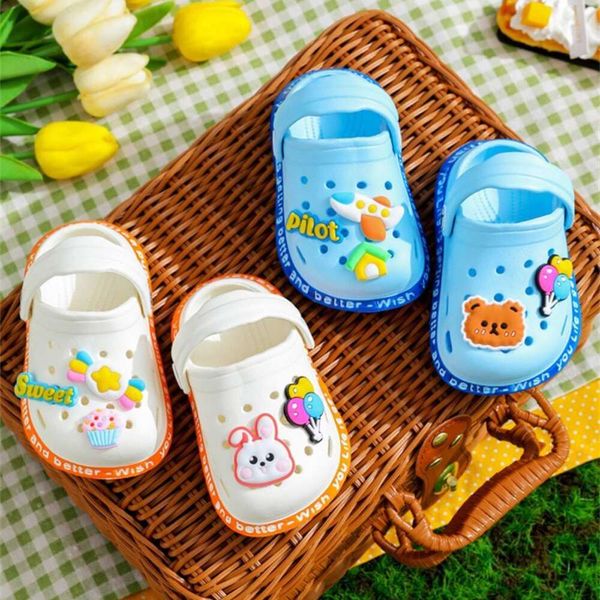 Niños Summer Cartoon Cave Hole Soled Soled Rápido Sandalias Sandalias sin deslizamiento Garden Senador L4525