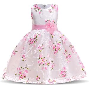 Kids Summer Robe pour filles robe de mariée imprimé anniversaire princesse fête robe pour enfants vêtements pour filles