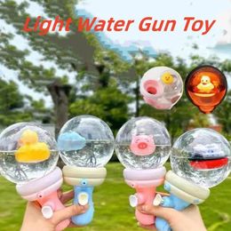 Kids Summer Water Guns Toy With Light Game Hippo Pig Bath Toys For Boys Girls Outdoor Beach Pool Toys Cadeau 240422