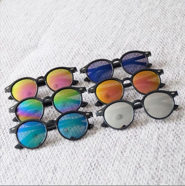 Enfants lunettes de soleil miroir réfléchissant coloré