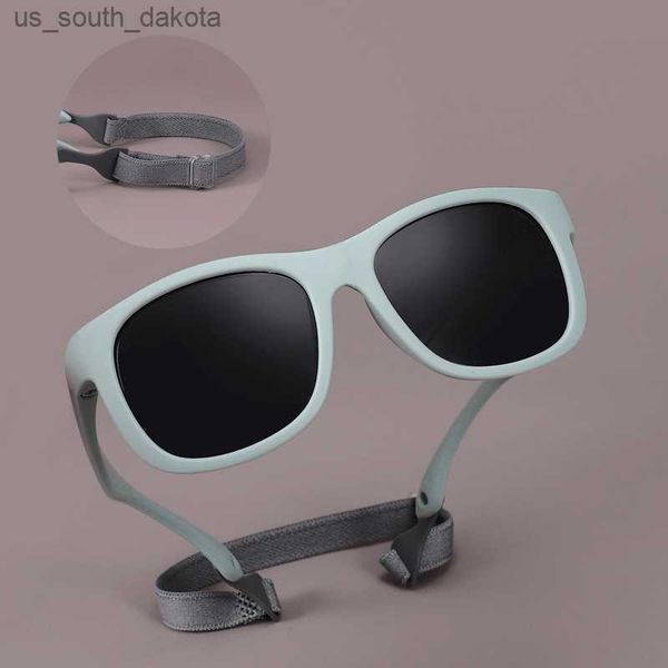 Gafas de sol para niños Moda Vintage Niños Niñas Bebé Gafas de sol UV400 Gafas Gafas para niños Gafas polarizadas gratis Banda elástica 8306 L230523