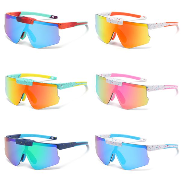 Gafas de sol para niños y niñas, gafas de sol de marca para deportes al aire libre, gafas de pesca a prueba de viento UV400