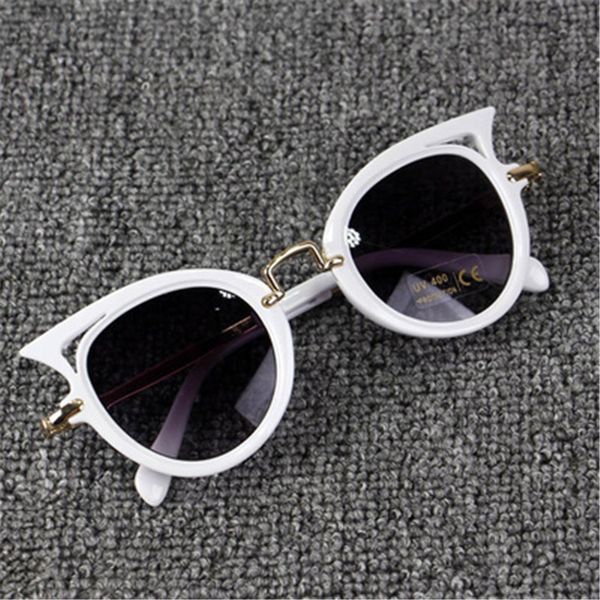 Niños Gafas de sol Chicas Marca Cat Eye Children Gafas Boys UV400 Lens Baby Lindo Eyewear Sombras Gafas