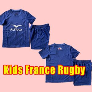 Niños Super Rugby Jerseys 22 23 Maillot de French POLO BOLN Camisa Hombres Tamaño 16-26 2022 2023 Pantalones de entrenamiento de la Copa del Mundo Kits completos de casa