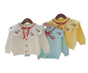 Pull pour enfants Baby Gril Automne Oneck Comfortsoft Pompon Pull Wolly pour enfants boutonné Tenues en tricot pour bébé en bas âge PGY46046196
