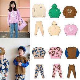 Pulls pour enfants 2020 Wynken Brand New Automne Hiver Garçons Filles Dessin animé Visage Imprimer Sweatshirts Bébé Vêtements d'extérieur Vêtements Tops X0401