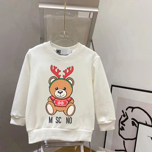 Kindersweatshirts Ontwerpers Kinderhoodie Baby 100% Katoen Hoodies Meisje Jongen Cartoon Beer Sweatshirt Kind Luxe Trui Kinderen Lentekleding esskids CXD2312212