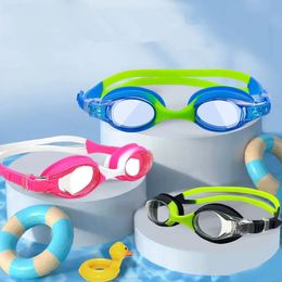 Kinderen zwemmen een bril upgrade waterdichte anti-mist UV professionele duikzwemglazen brillen brillen kinderen voor leeftijd 3-10 240426