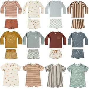 Traje de baño para niños para niños Verano RC Marca Niñas pequeñas Tops Troncos 2 piezas Trajes de baño Ropa para niños Conjuntos Traje de baño para bebés 240320