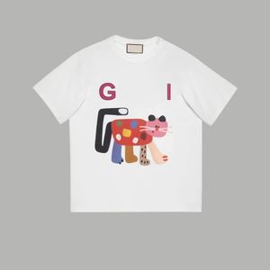 Kids T-shirt Babyontwerper Kleding Fasion Kid Korte Mouw Nieuwe Summer Girl Boy Graphic T-shirt 100% katoen met letters Diertopmerk 100-160 S-4XL ouder Kindkleding