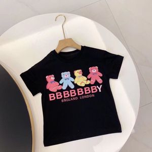 T-shirts imprimés classiques pour enfants, chemise décontractée à manches courtes pour bébés garçons et filles, vêtements d'été en coton pour enfants et adultes, 2024