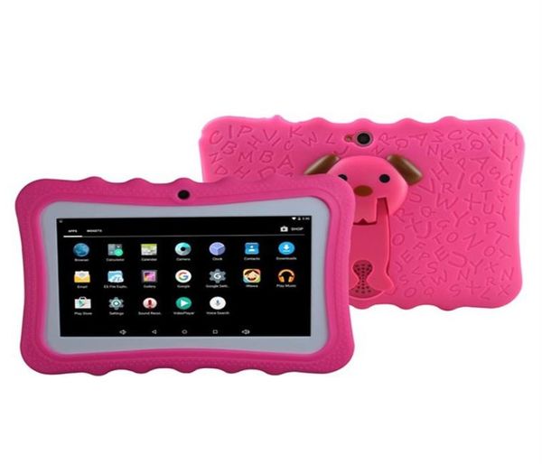 Tablet PC para niños 7quot Quad Core Android 44 regalo de Navidad A33 reproductor de Google Wifi cubierta protectora de altavoz grande 8Ga495789407