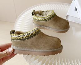 Enfants Tasman pantoufles botte enfant en bas âge bébé bottes de neige en peau de mouton douce Ultra Mini garçon filles botte hiver chaussures chaudes bottes beaux cadeaux