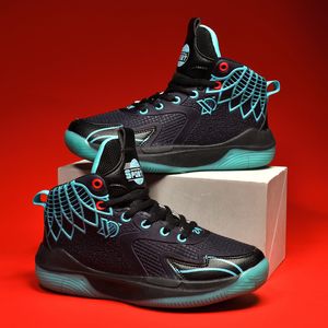 Kids Teenagers Boy's Basketball Shoes Comfortable Non-Slip Running Shoes Training Athletic Sneakers For Spring And Summer