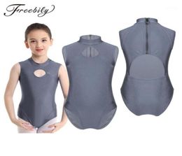 Enfants adolescents professionnel Baet justaucorps filles sans manches fermeture éclair dos gymnastique justaucorps Gym body enfants vêtements de danse181356587331359