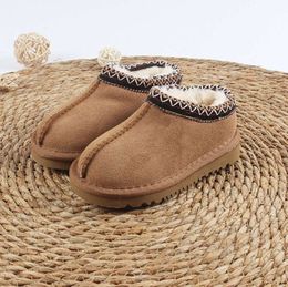 Niños pequeños Tasman Ii Zapatillas Tazz Zapatos de bebé Chanclas de piel Chesut Piel de oveja Shearling Classic Ultra Mini Boot Mulas de invierno Slip-on Wool uglis