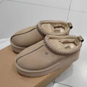 Tasman II-pantoffels voor kinderen Tazz-babyschoenen Kastanjebont Slippers Schapenvacht Shearling Klassiek Ultra Mini-laars Wintermuiltjes Instapper Wol Kleine grote jongen