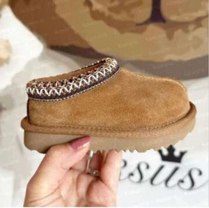 Kinderen Peuter Tazmans Slippers Tazz Kinderen Baby Schoenen Bont Slides Ultra Mini Boot Winter Muiltjes Instapper Wol Kleine Grote Waterdichte Katoenen Schoenen jongens