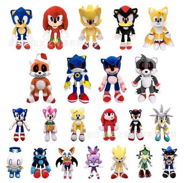 Jouet pour enfants multicolore motif différent hérisson Sonic jouets en peluche Sonic peluche poupée sac à dos Tulsi hérisson poupée poupée créative