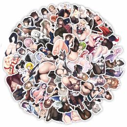 103050100pcs Anime Hentai Filles Sexy Waifu Autocollants Ordinateur Portable Guitare Bagages Planche À Roulettes Vélo Étanche Autocollant De Voiture Jouet Cadeau 230608