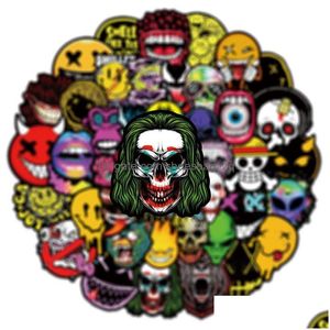 Autocollants pour enfants 50pcs Halloween Sticker Terroriste Mask Decal Kid Scrapbook Téléphone Lage Guitare Guitare Iti Drop livraison Toys Cadeaux Nov Dhhvd