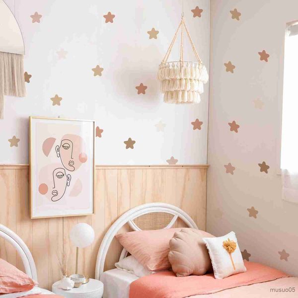 Autocollants de jouets pour enfants dessin animé étoiles créatives Stickers muraux pour chambre d'enfants bébé fille garçons chambre décoration papier peint pépinière décalcomanies