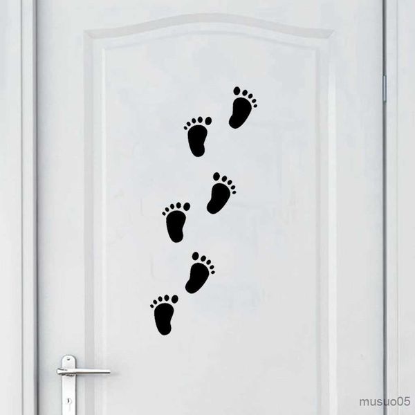 Enfants 'Jouet Autocollants Creative Bébé Pieds Sticker Mural Enfants Enfants Chambre Décoration Pépinière Stickers Petit Ordinateur Autocollants De Voiture Style Décor