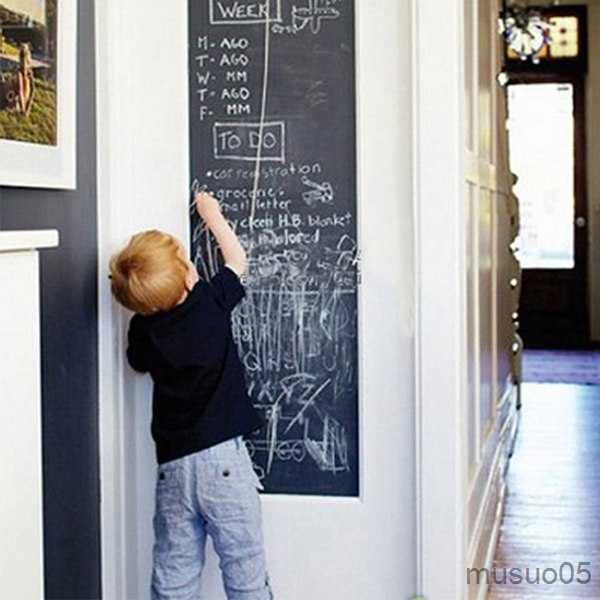 Enfants 'Toy Stickers NOUVEAU 45x100cm Chalk Board Blackboard Stickers Draw Decor Mural Stickers Art Chalkboard Wall Sticker pour les chambres d'enfants