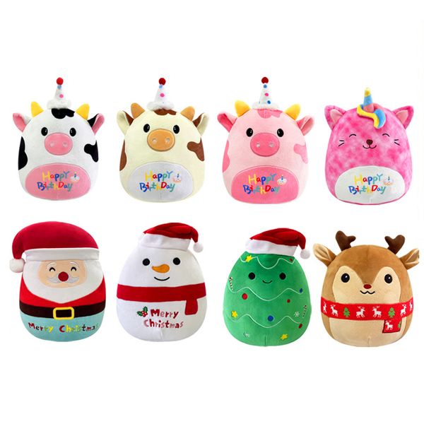 Juguetes para niños Decoraciones navideñas Lindo Papá Noel Vaca Muñeca Muñecas de peluche Regalo de Navidad Juguete de peluche Regalo de vacaciones Felpa Venta al por mayor Gran descuento En stock